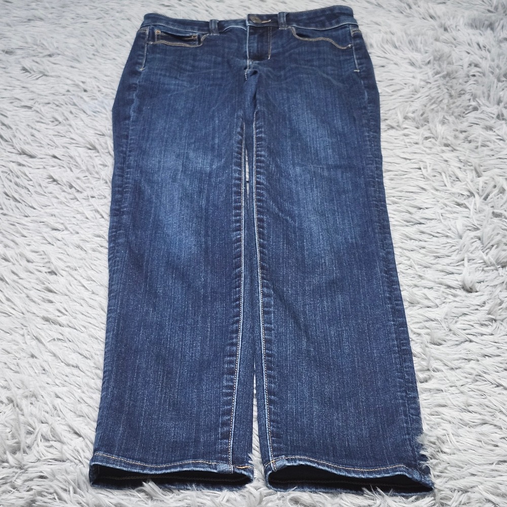 American Eagle Skinny Jeans Womens‎ 2 Short 2S Blue Mid Rise Next Level Stretch